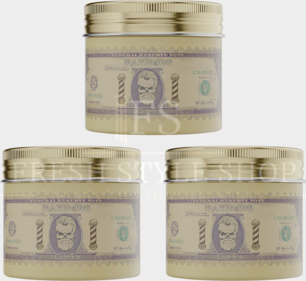 3x Bandido Haarwachs Hair Wax 125ml - Neues Design - Neue Produktbild 