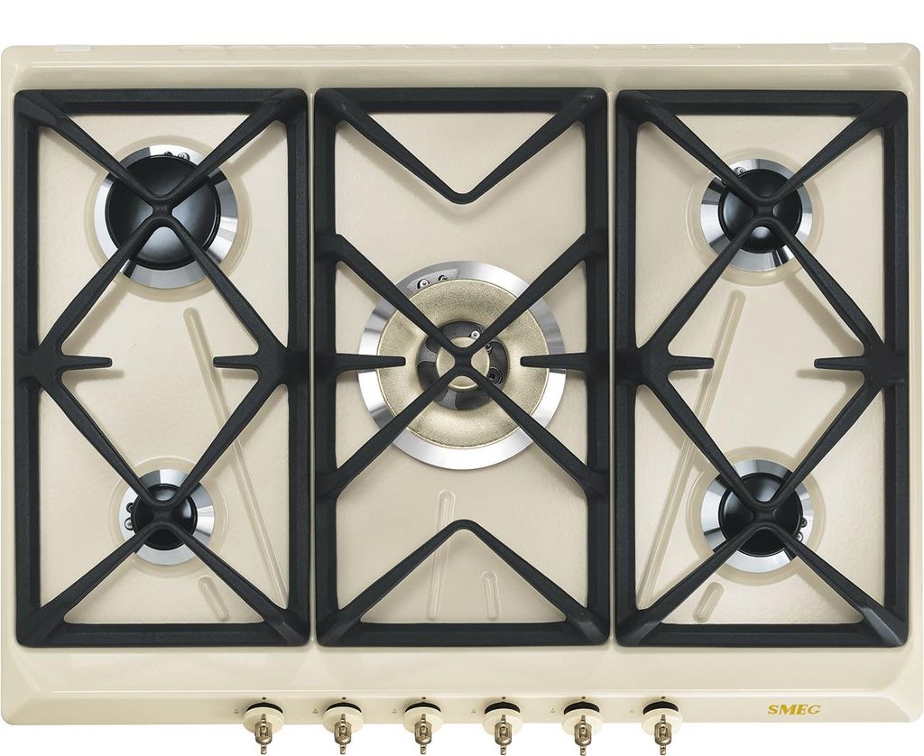 Smeg Coloniale SRV876POGH, Kremowy, Wbudowany, 68.5 cm, Zdjęcie produktu 