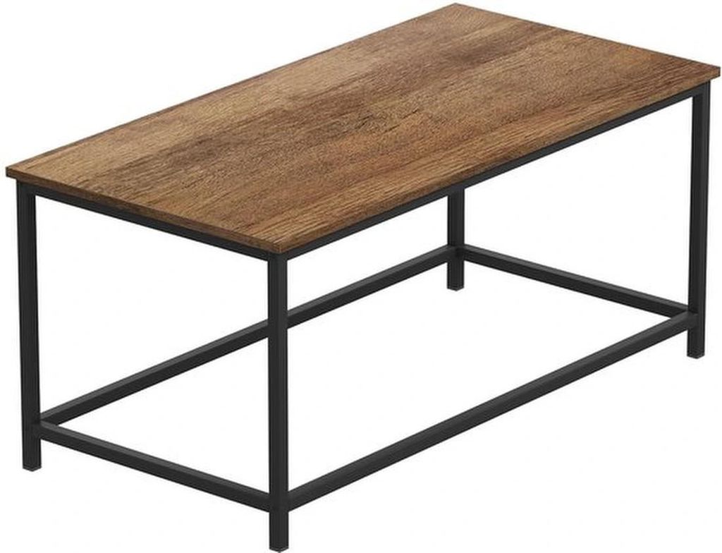 Industrieel design Rechthoekige salontafel aus Metall für Wohnzimmer und Büro