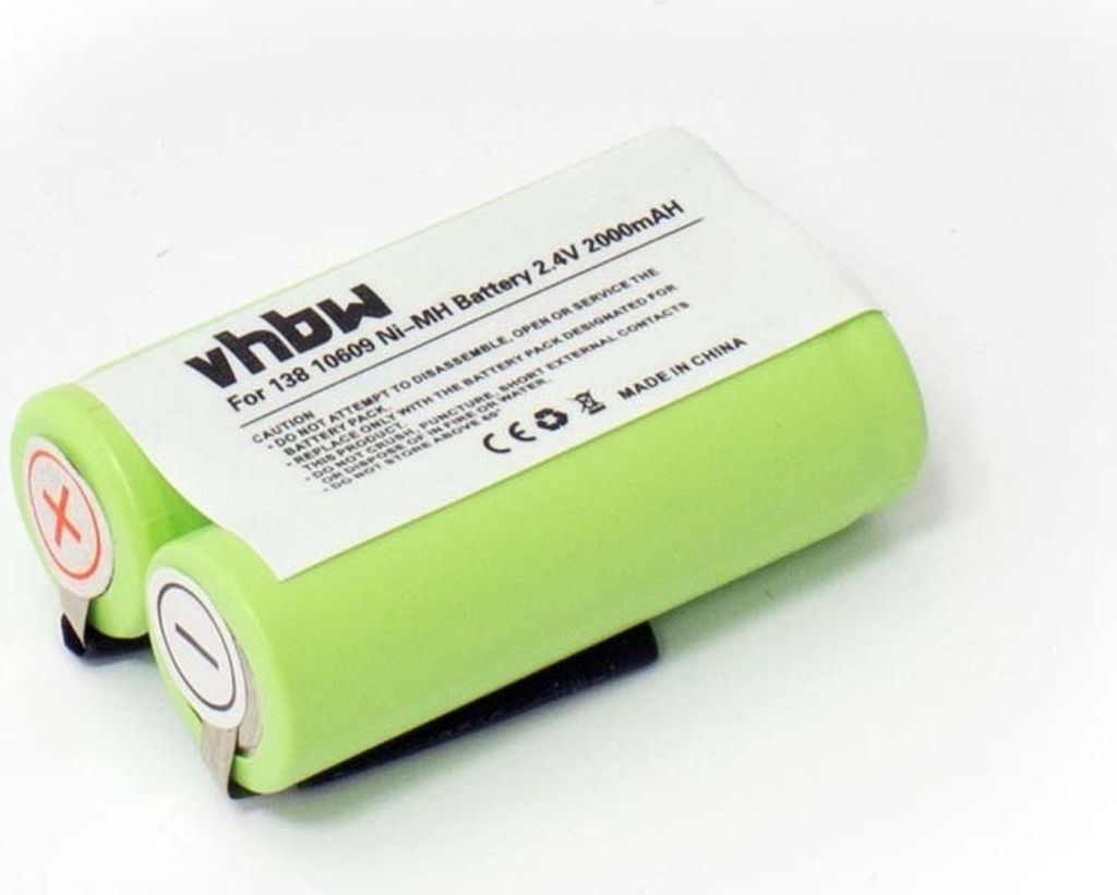 vhbw Akku kompatibel mit Grundig 8835, 8825, 8875 Rasierer (2000 mAh, 2,4 V, NiMH)