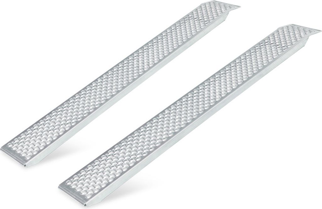 Alu-Auffahrrampe (Paar), gerade, LxB 1500 x 200 mm, Tragkraft 400 kg/Paar