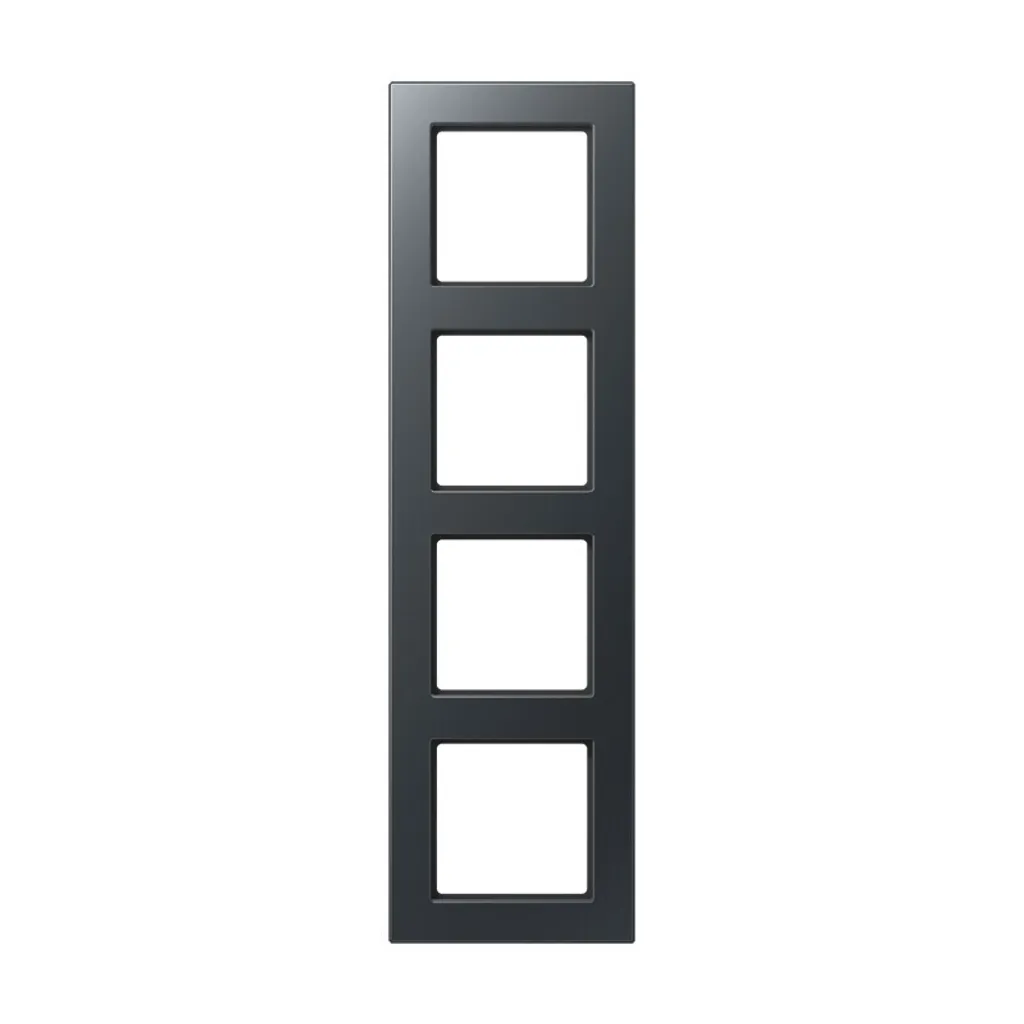 Jung Cadre quadruple horizontal/vertical A 5584 BF ANM anthracite mat