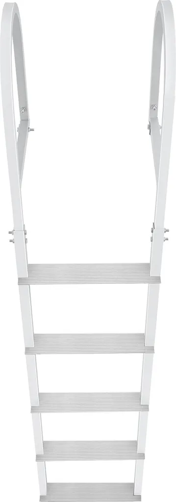 SucceBuy Échelle de Quai Amovible 5 Marches en Aluminium - 500 lbs