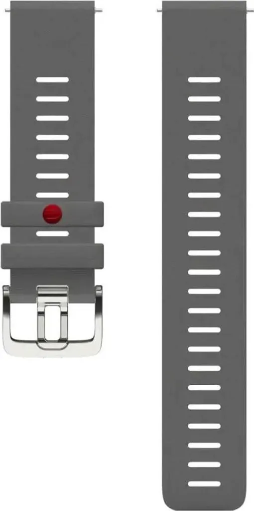 Bracelet de Montre en Fluoroélastomère Polar FKM-Fusion 22mm Noir