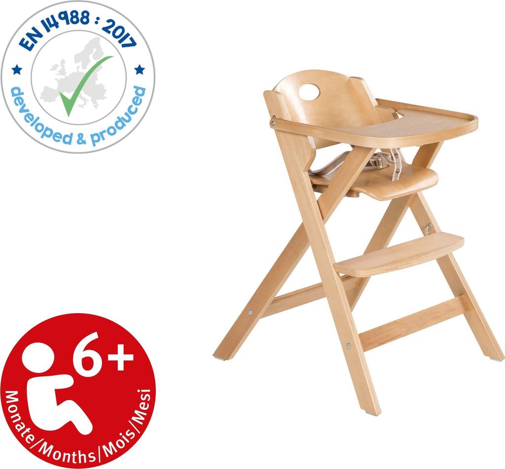 roba Klapphochstuhl, Hochstuhl platzsparend klappbar, Baby