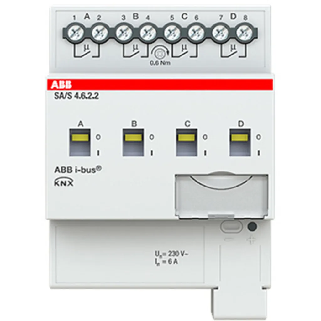 Actionneur de Commutation ABB SA/S4.6.2.2 4 Sorties 6A 2CDG110254R0011