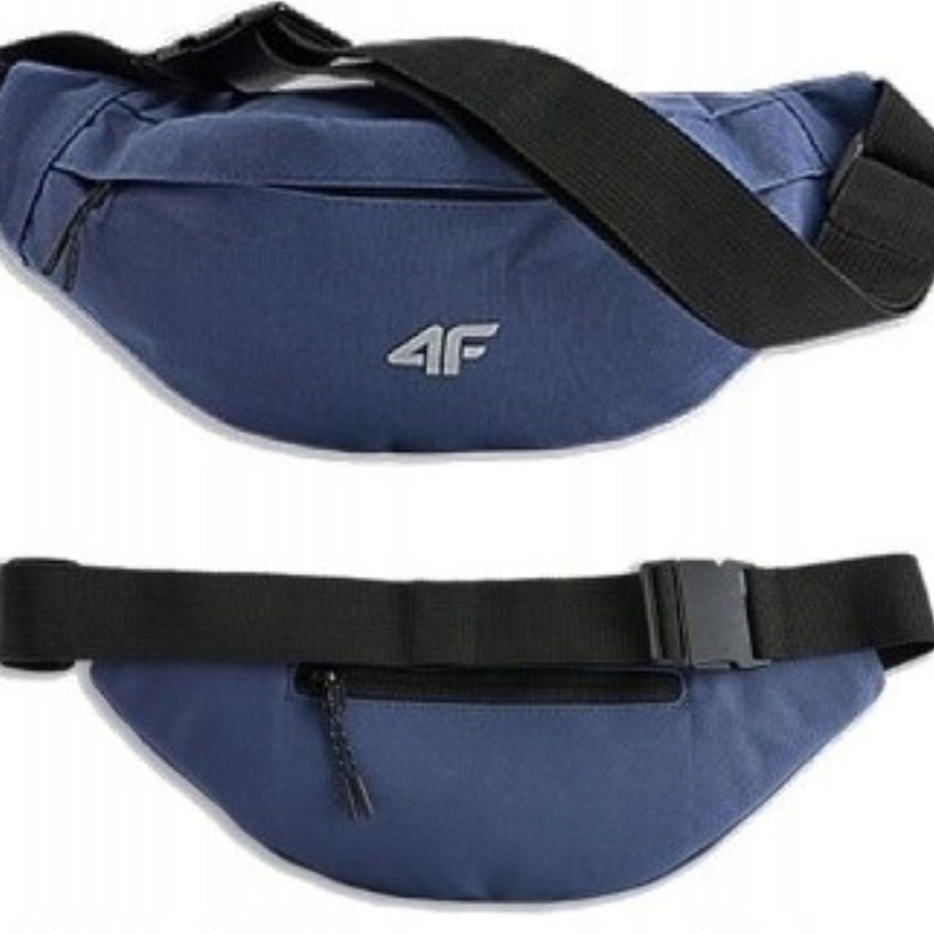 4F Bauchtasche marineblau, strapazierfähig, mit geräumigem Hauptfach und verstellbarem Gurt