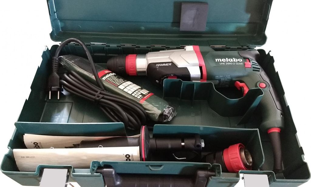 Metabo UHE 2660-2, Ohne Schlüssel, Schwarz, Grün, Rot, Produktbild 