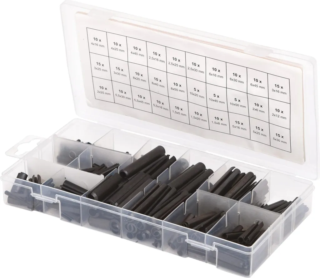 Goupilles Élastiques KS TOOLS 970.0020 en Acier Ressort - Kit 315 Unités