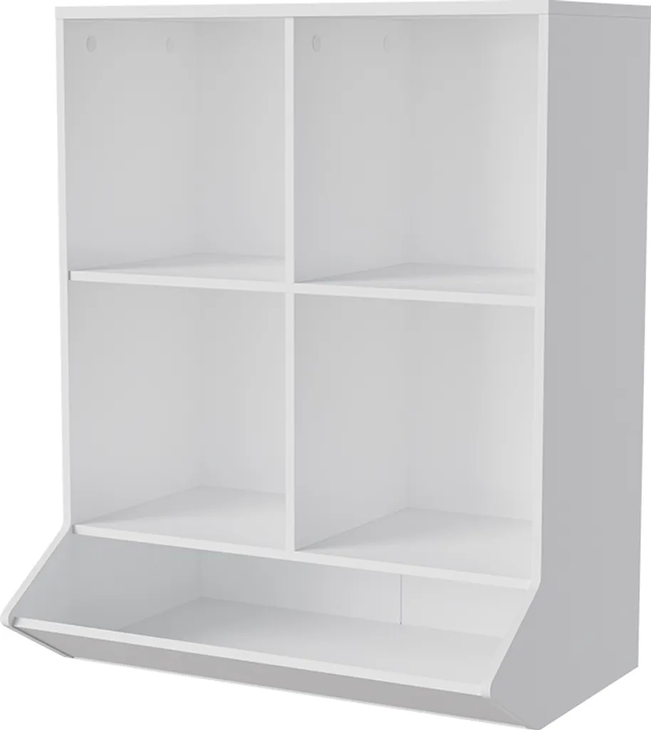 Meuble de rangement blanc Vicco Conny 82,5 cm - Design compact et robuste
