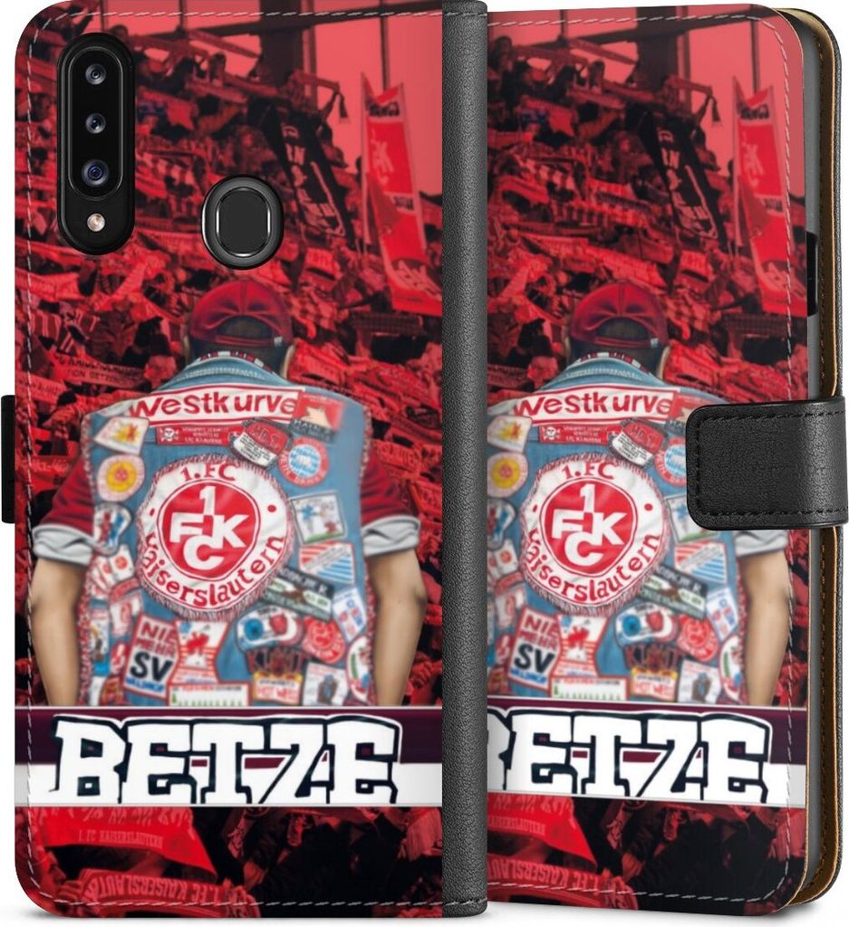 DeinDesign Klapphülle für Samsung Galaxy A20s Handytasche Lederhülle Tasche 1. FC Kaiserslautern 1. FCK Offizielles Lizenzprodukt