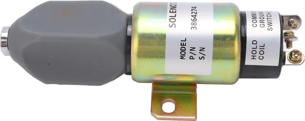 Électrovanne d'arrêt 3864274 pour groupe électrogène et engin TP