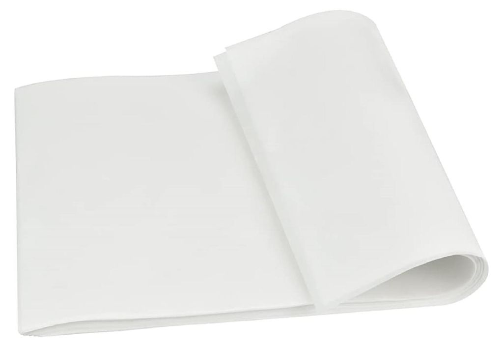 100 Blatt weißes Brotpapier, 33 x 23 cm, Käsepapier, wasser- und ölabweisendes Wachspapier für Lebensmittel, Feinkostpapier, Pergamentpapier, B...