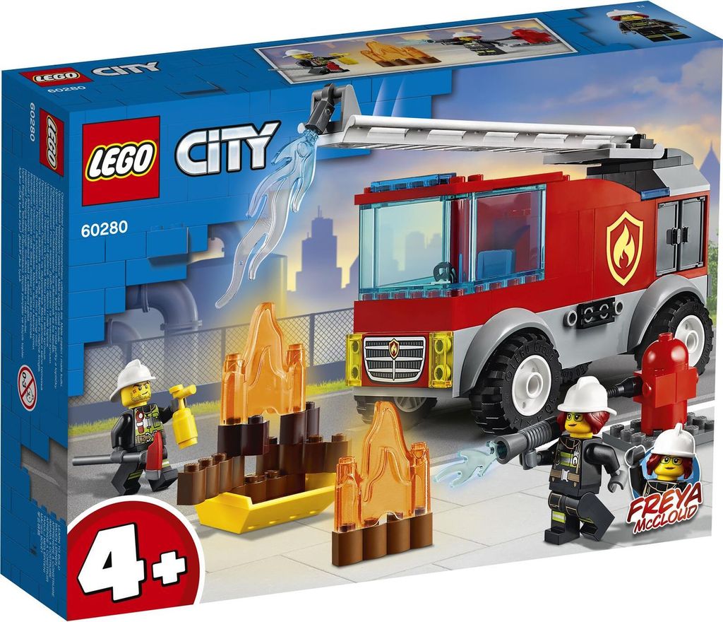 LEGO City Wóz strażacki z drabiną, Zestaw do budowania, 4 Zdjęcie produktu 