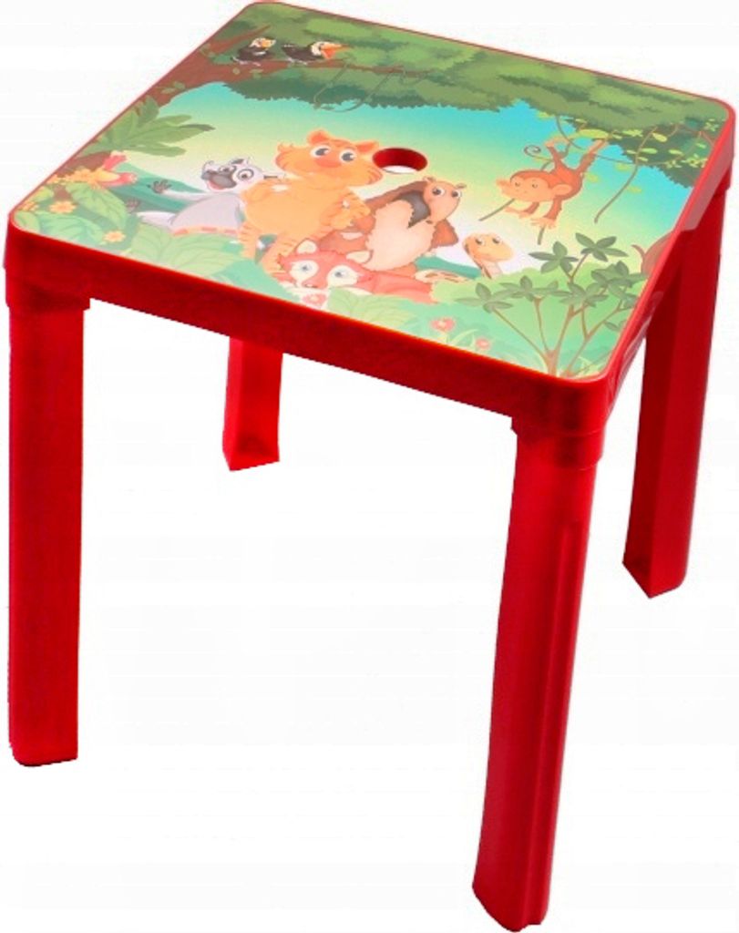 Paradiso Kindertisch rot mit Aufdruck T02630 Image du produit 