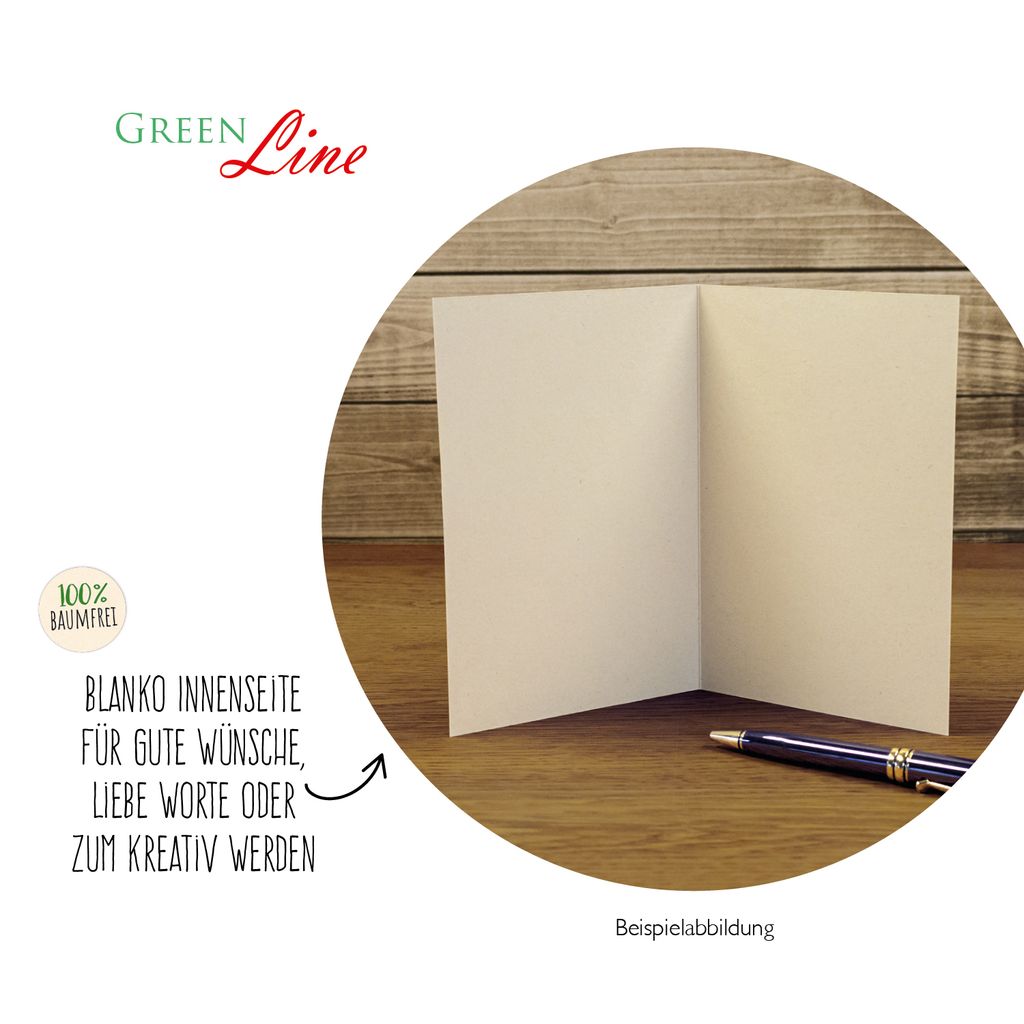 GreenLine Geburtstagskarten mit echten Blumensamen, 8 Stück Produktbild 6