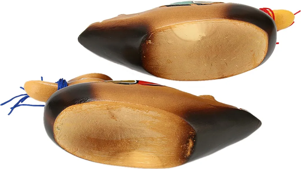Statuettes Canards Mandarins de Mariage en Bois Peint Imperméable x2 - 4