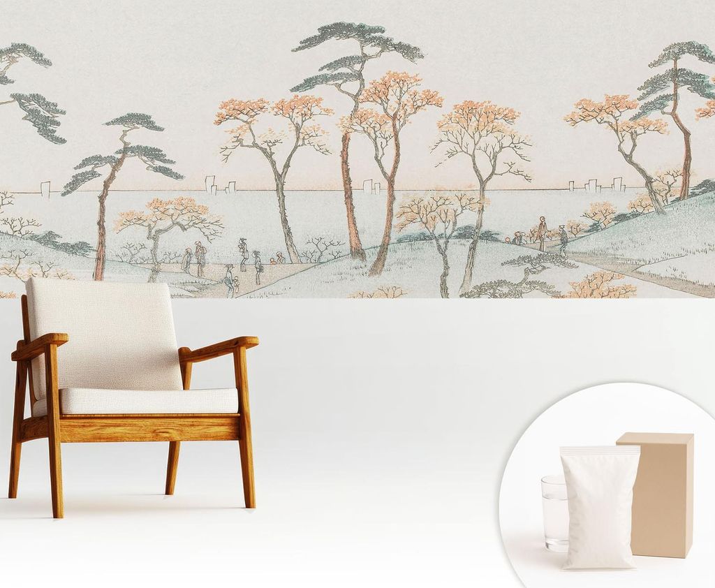 Fototapete - 250x104 cm - Tapete - Wandtapete - Wandbilder - Dekofolie - Tapete Folie - Wand - Dekoration - Wohnzimmer - Friedliche Landschaft