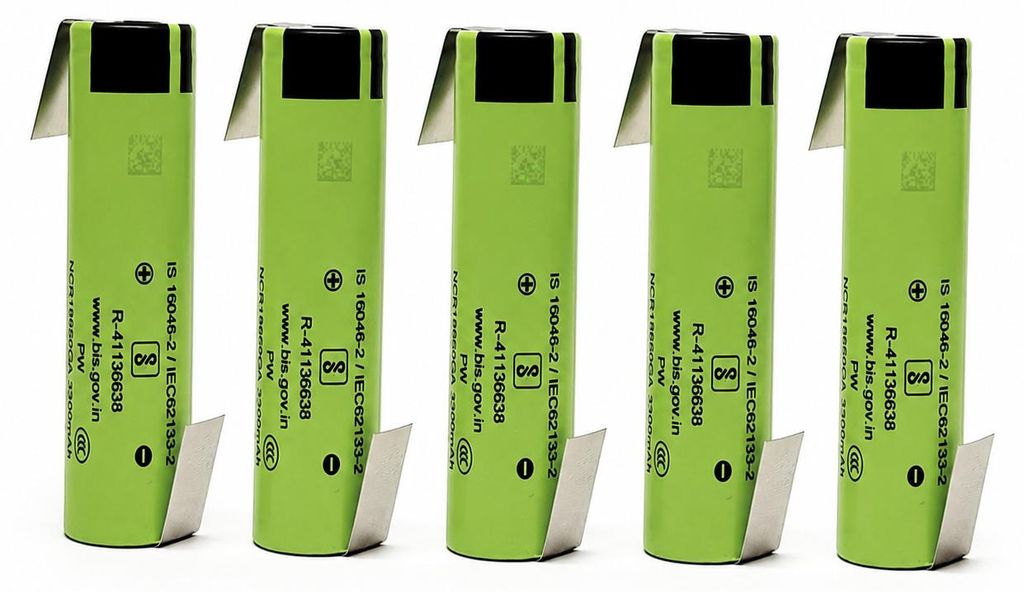 5 x Akku Panasonic 18650 NCR18650GA  Akku mit Z-Form Produktbild 