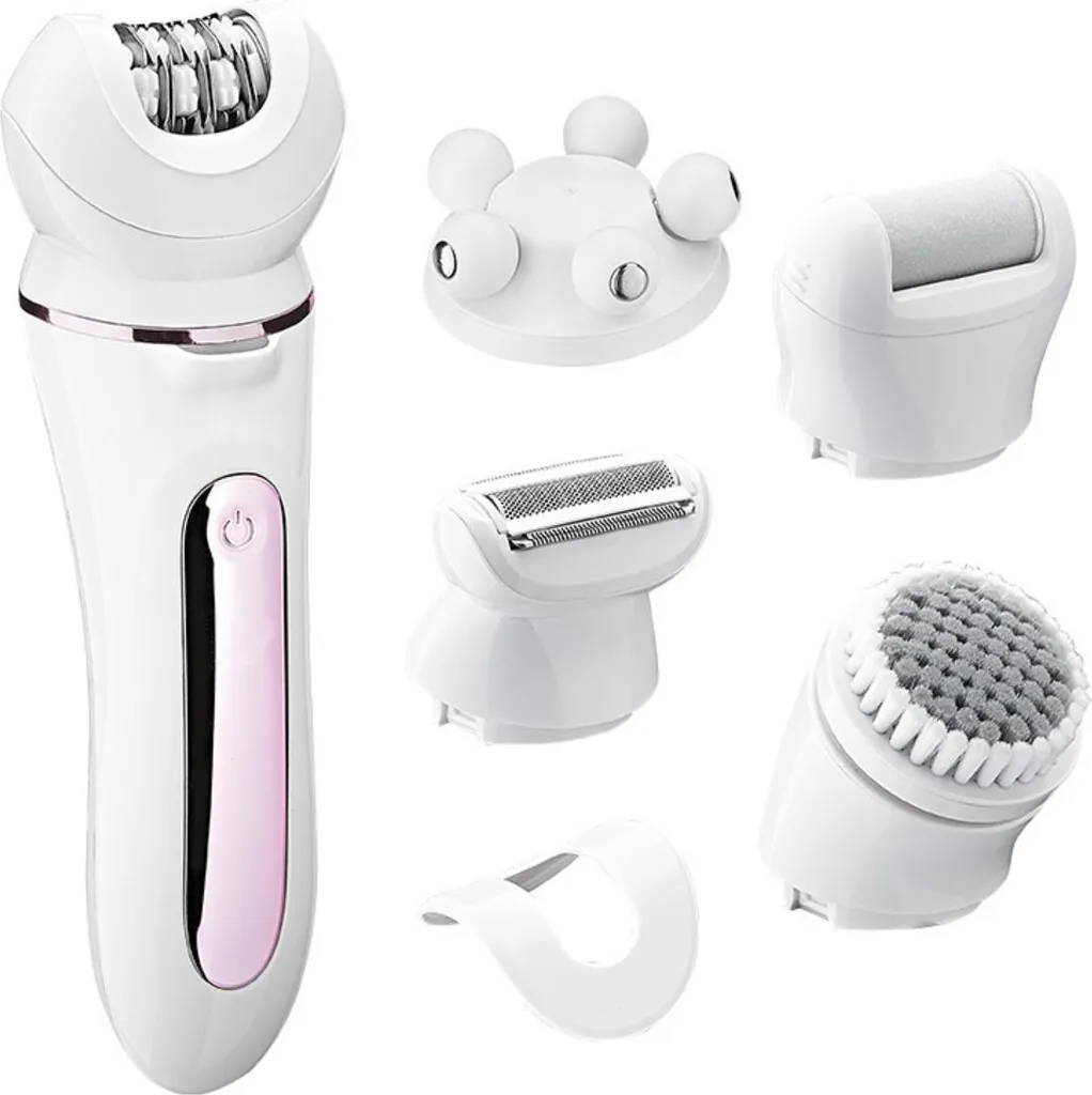 INF Epilatore elettrico 5 in 1: rimozione multifunzionale dei peli per donne Rosa