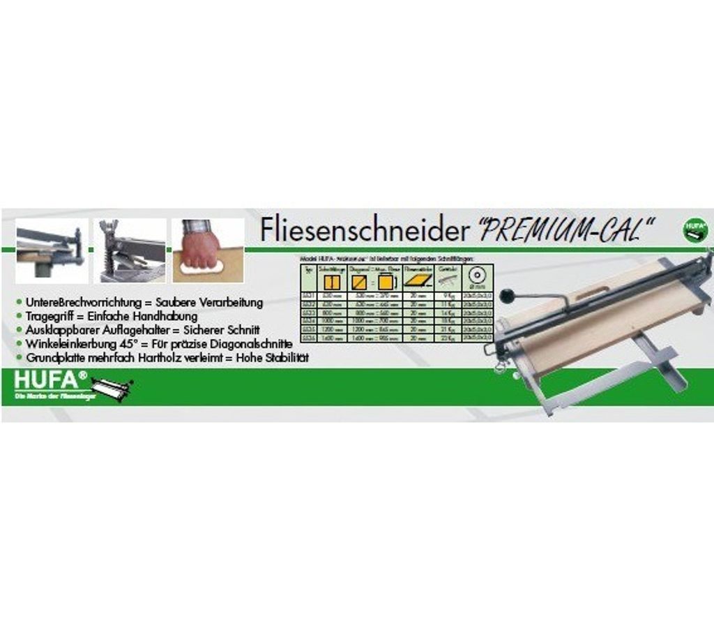 Hufa Universal Fliesenschneidmaschinen Arbeitstisch Produktbild 5