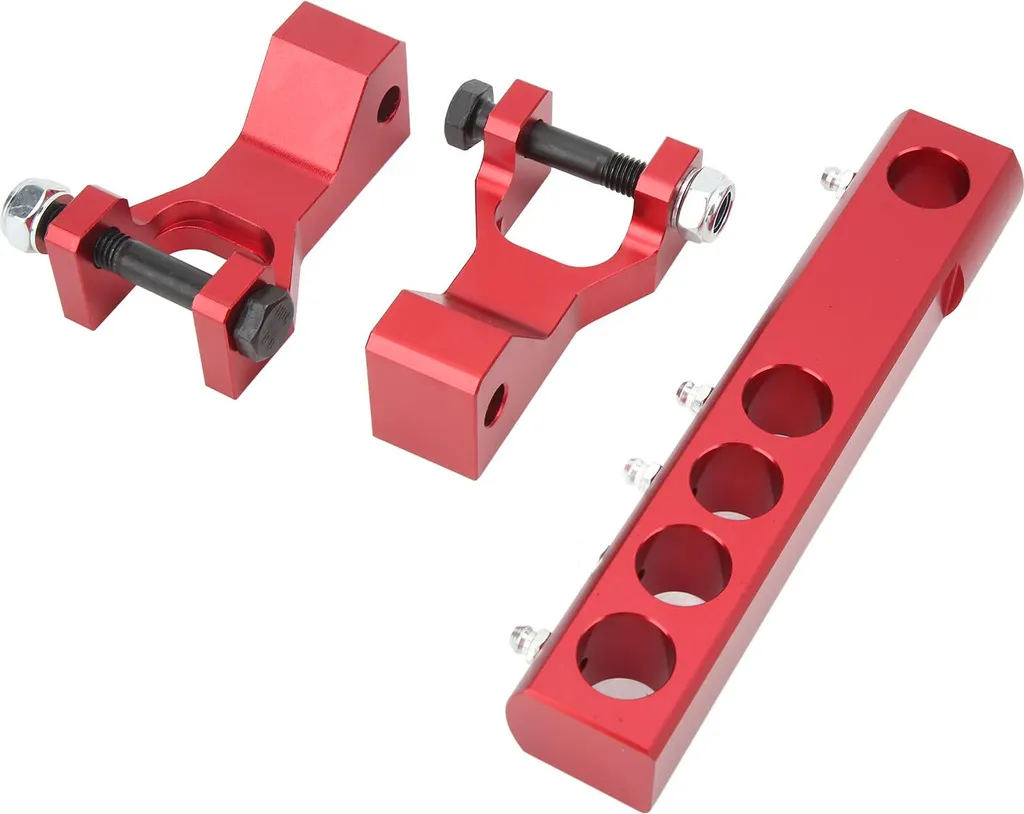 Kit Rabaissement Réglable Rouge en Aluminium CNC pour Banshee YFZ350