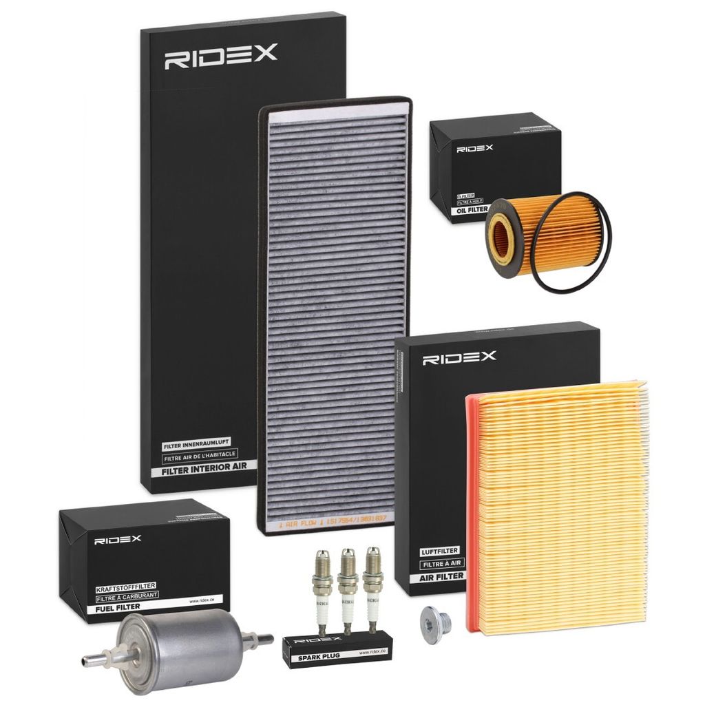 RIDEX Inspektionspaket Filterset für OPEL Corsa B Schrägheck (S93) für VAUXHALL Corsa Mk I (B) Schrägheck (S93)