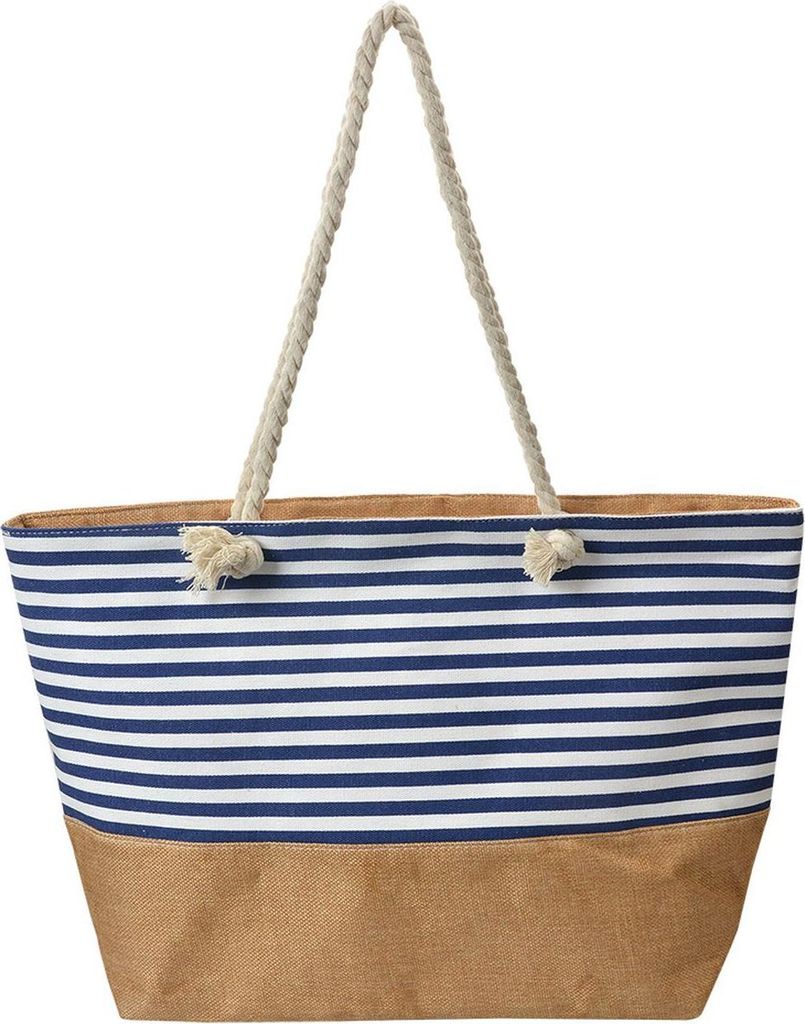 Juleeze JZBG0318 Plážová taška modro-bílá 55x1x36 cm Obrázek produktu 