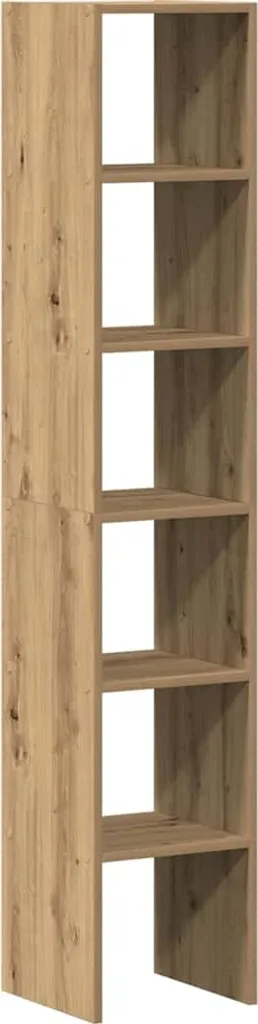 Libreria Salvaspazio Rovere Artisan Set 2 Pezzi 30x30x80 | Solida & Facile