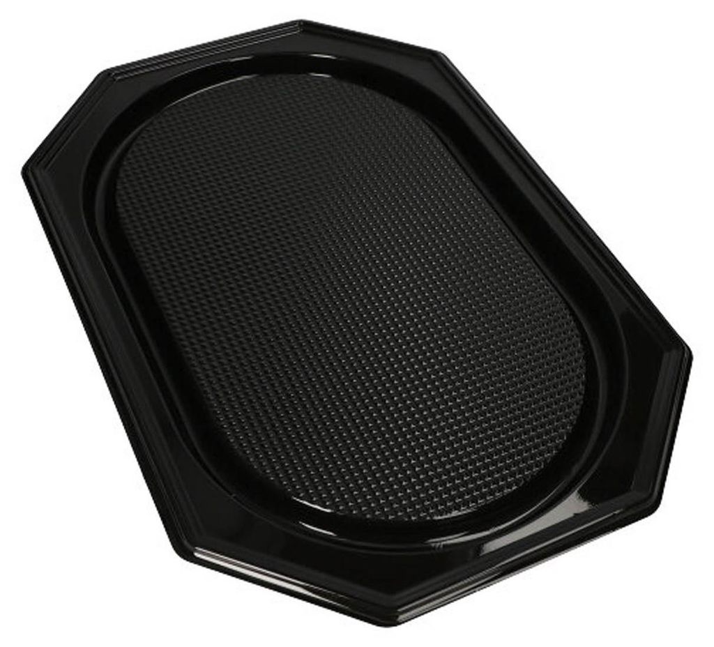 Papstar Servierplatten PET 55 x 36 cm schwarz 10 Stück Zdjęcie produktu 