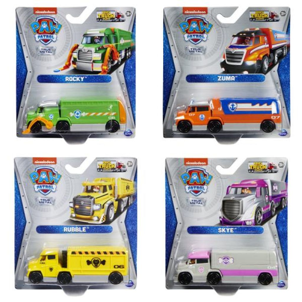 PAW Patrol , True Metal Rocky Druckguss-Spielzeug-Truck zum Sammeln, Big Truck Pups-Serie, Maßstab 1:55, Kinderspielzeug, LKW, 3 Jahr(e), Metall, ...