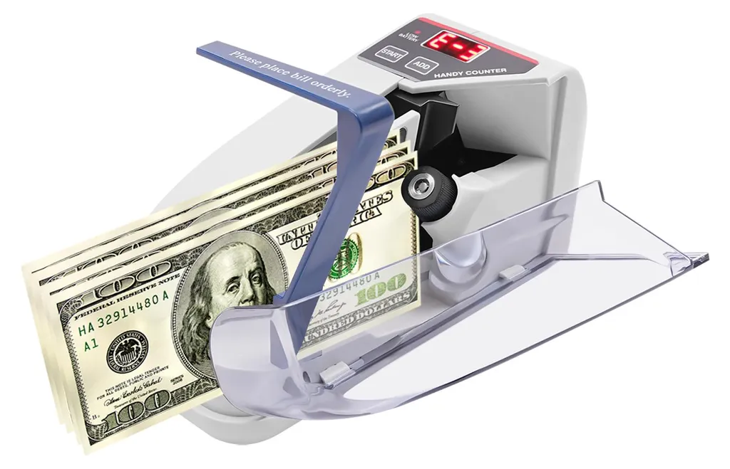 Machine à compter les billets compacte 600/min - Modèle blanc durable UE