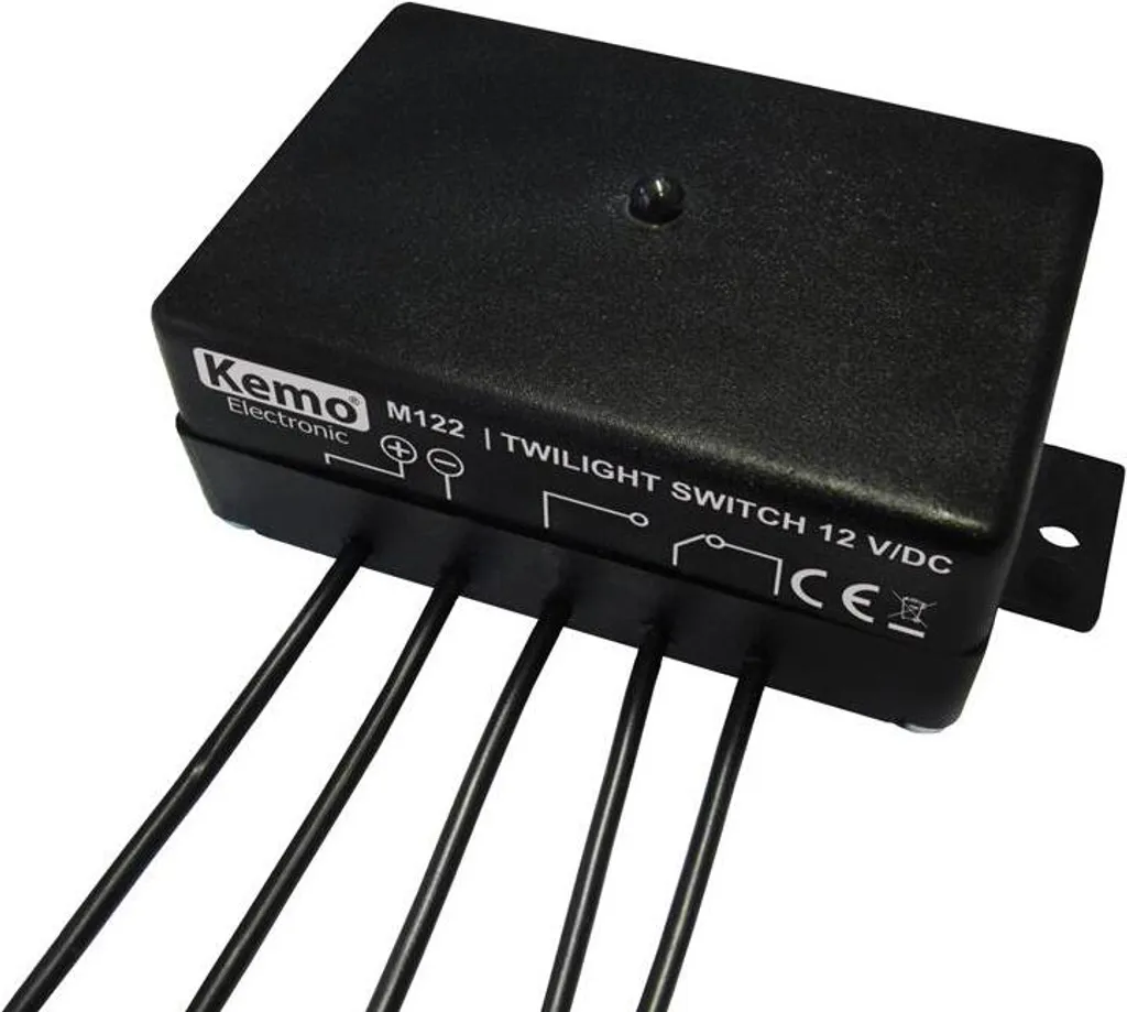 Interrupteur crépusculaire 12V Kemo M122 pour camping-car et solaire PV