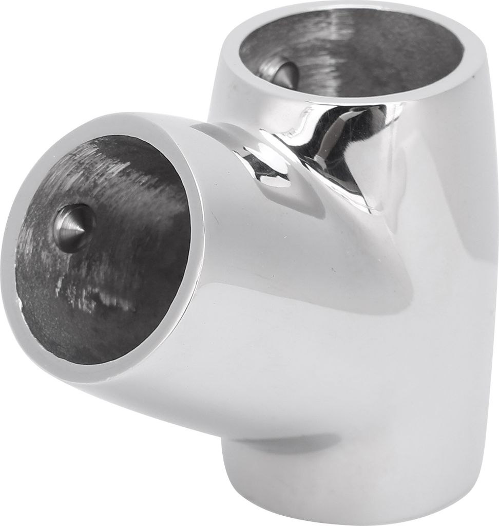 60-Grad-T-Stück, Boot-Handlauf-Armatur, 316 Edelstahl-T-Stück, 25MM 60-Grad-T-Stück, 22MM 60-Grad-T-Stück, T-Stück für Marine Yacht Boot