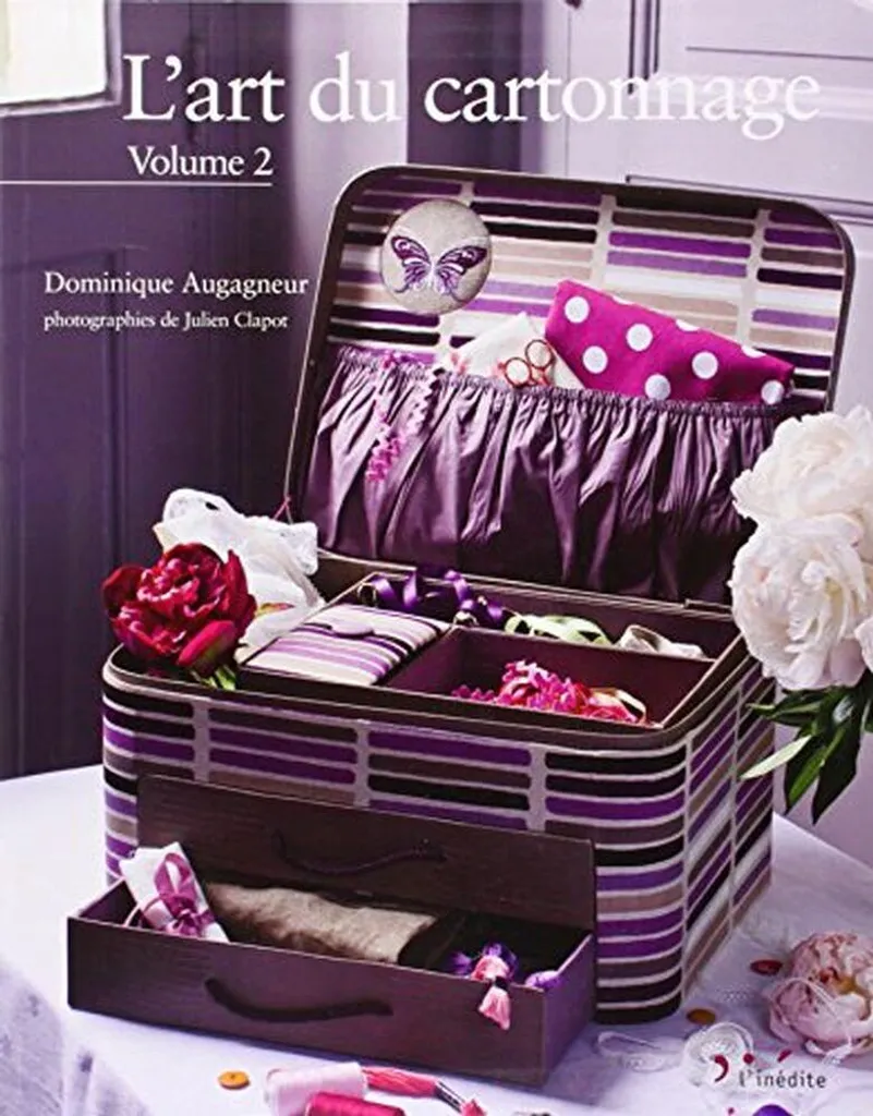 L'art du cartonnage Volume 2 avec modèles détaillés et schémas de coupe