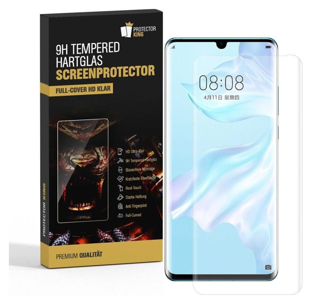6x 9H Panzerglas für Huawei P30 Pro FULL CURVED Displayschutz Schutzglas Schutzfolie Panzerfolie HD KLAR