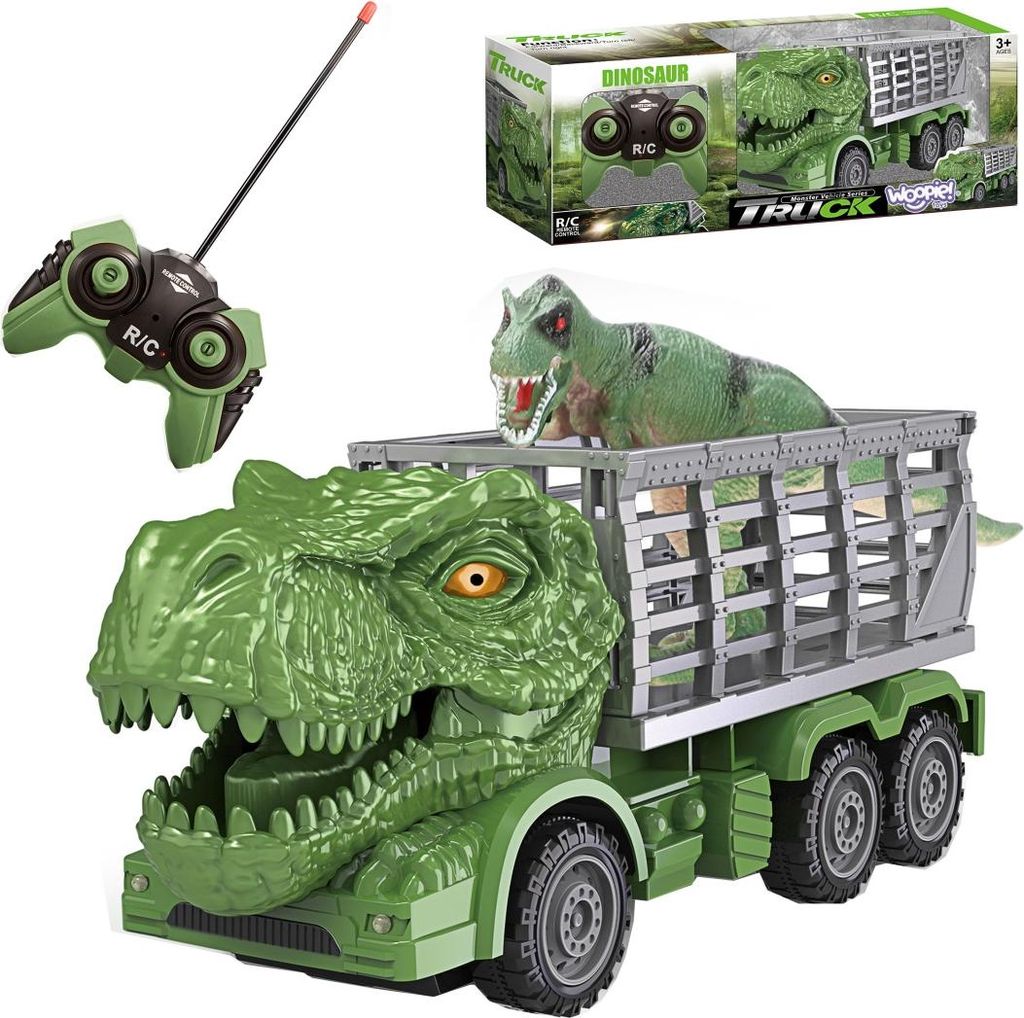 WOOPIE RC Auto Dinosauro Verde + Figura Immagine del prodotto 