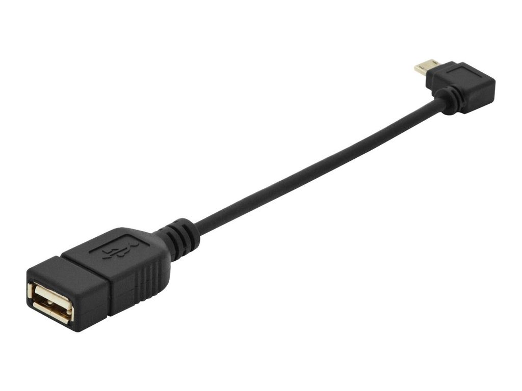 Digitus USB Micro-B - USB-A Adapter/ Konverter, OTG, 0,15m, Produktbild 