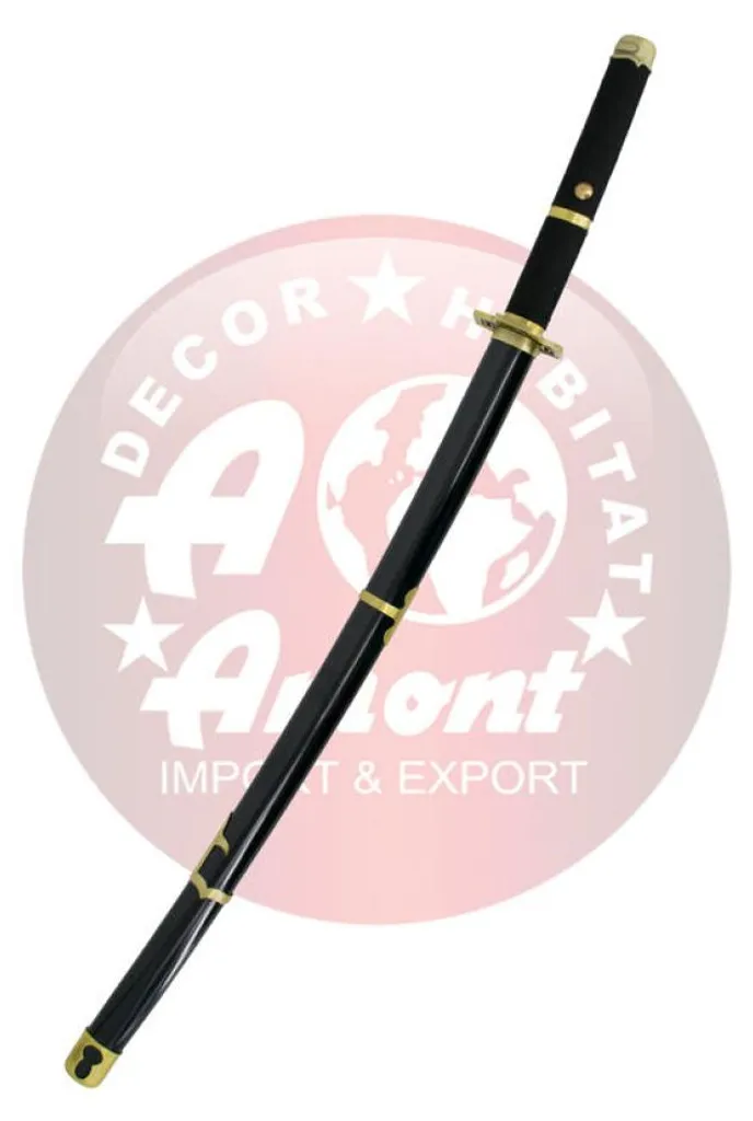 Katana Zoro Yubashiri réplique acier non tranchante sécurisée avec support