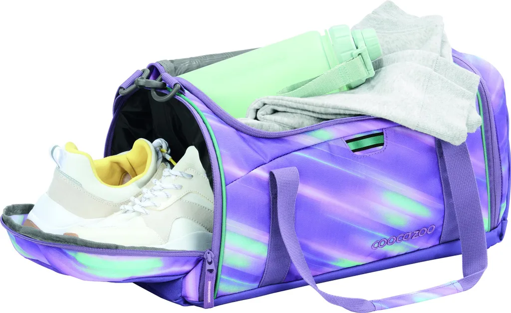 Sac de sport coocazoo Arctic Lights pourpre robuste et imperméable