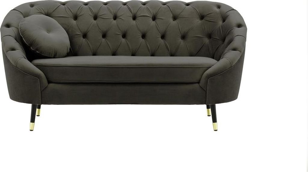 Gestepptes Zweisitzer-Sofa Kooper-Velluto 19-brass