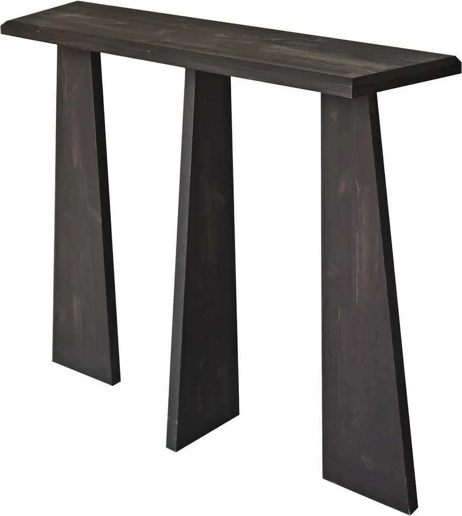 Console Fine Tomoegozen Noir Anthracite 100cm - Charge de 15 kg