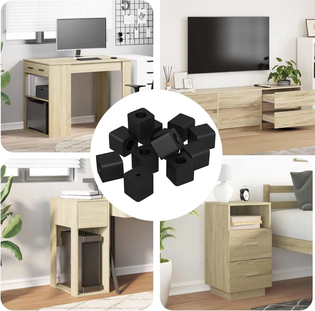 vidaXL Porte-tiroirs 6792 pcs noir 15x15x15mm en PP copolymère robuste