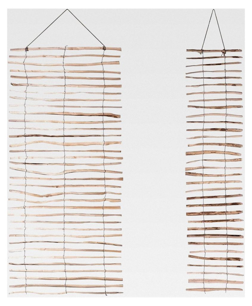Rankhilfe aus Haselnuss mit Draht · 2 Größen verfügbar · 50x200 cm Abstand 3-5 cm · Rankgitter als Sichtschutz · Wandspalier für Balkon, Ga...