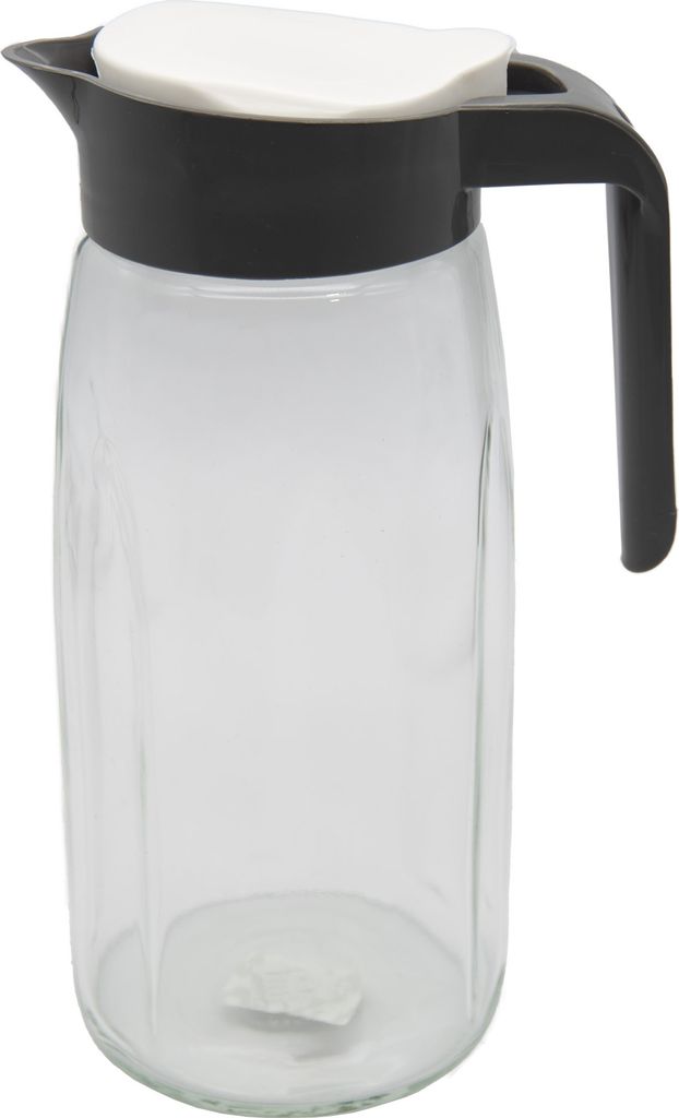 Glaskaraffe mit Drehverschluss, 24,5x15x10,5cm, 1450ml, 3 Farben