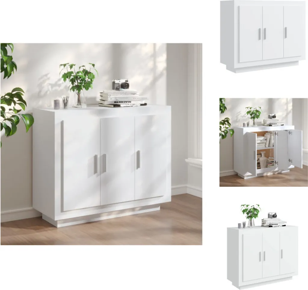 Mobile Credenza Bianca vidaXL 92x35x75 cm - Ideale per Famiglie