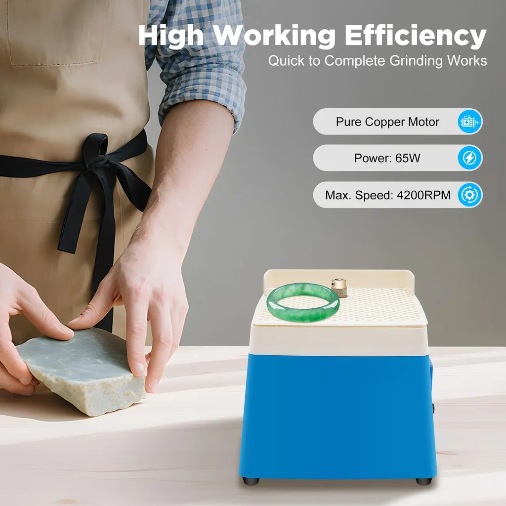 Mini ponceuse pour recoins difficiles : rapidité et précision bleu EU - 2