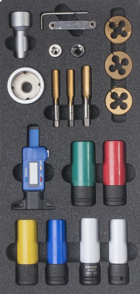 SW-Stahl Z3013-28 Werkstattwagensortiment, Raddienst Werkzeuge, 18-teilig