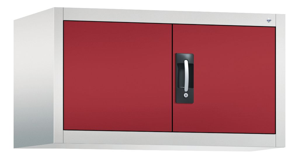 Aufsatzschrank, BxTxH 930x500x500 mm, RAL 7035/3003
