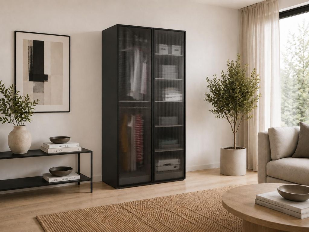 Drehtürenschrank, Falttürenschrank 2-türig Schrank mit Produktbild 